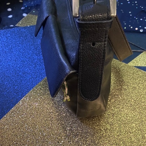 LONGCHAMP Frm FRANCE PEBBLED LEATHER BAGUETTE SHOULDER Crossbody Bag LUX - Picture 3 of 13